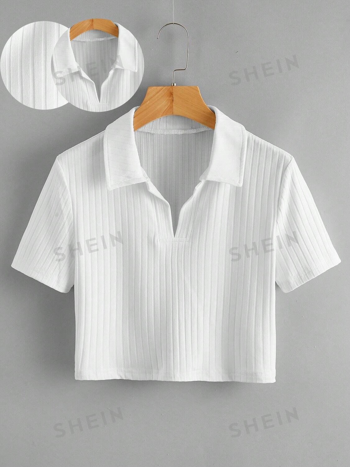 EZwear Укороченный топ больших размеров, трикотаж в рубчик, без рисунка Shein, белый
EZwear Укороченный топ больших размеров, трикотаж в рубчик, без рисунка Shein, белый