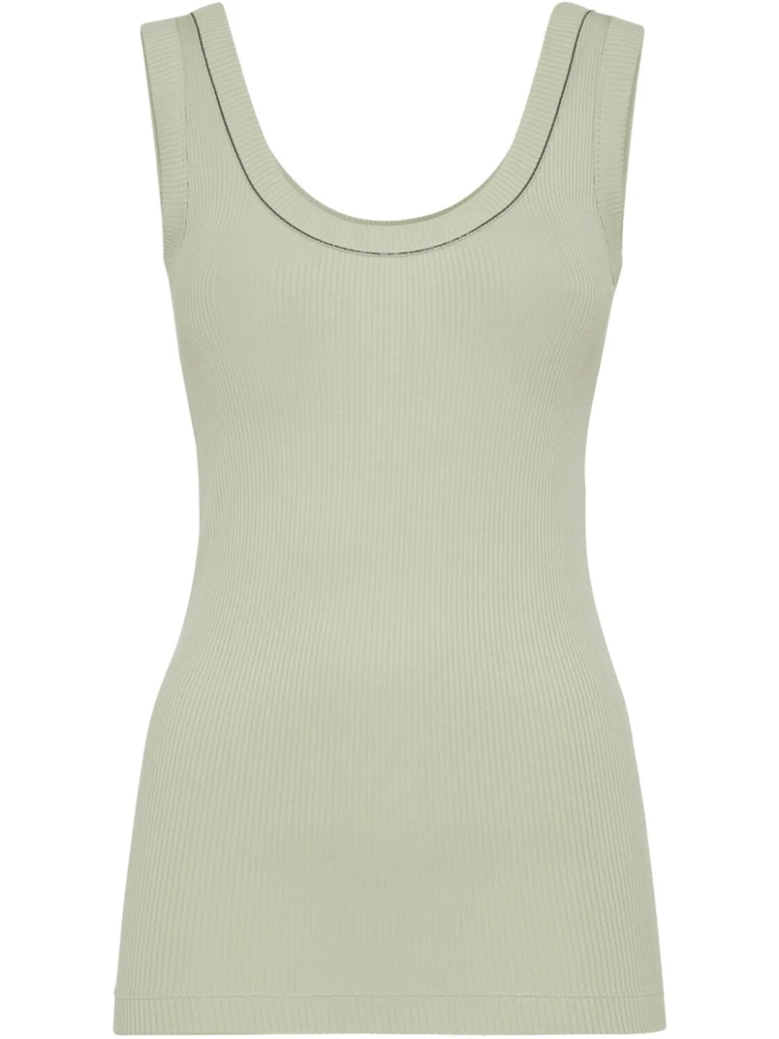 Brunello Cucinelli топ из джерси в рубчик, зеленый
Brunello Cucinelli топ из джерси в рубчик, зеленый