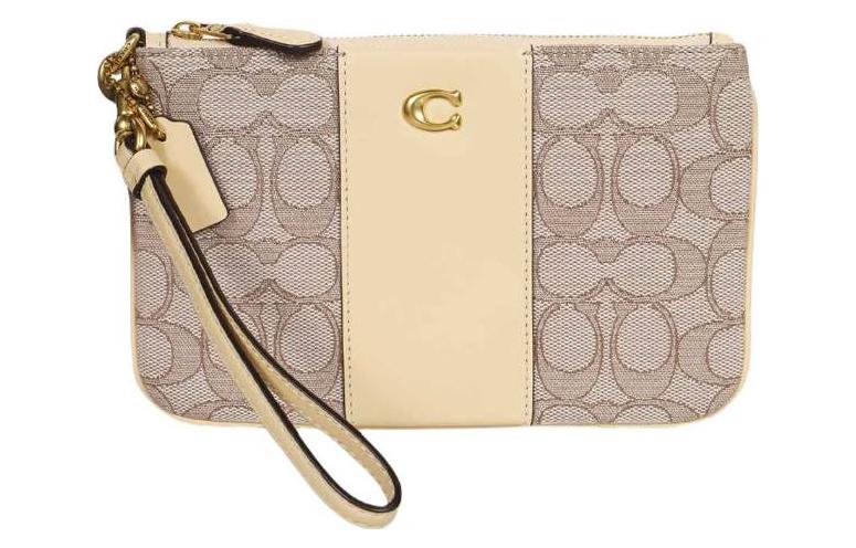 COACH Женский клатч из хлопка с кожаной вставкой бежевый
COACH Женский клатч из хлопка с кожаной вставкой бежевый