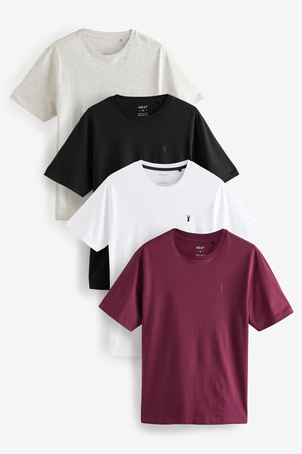 Футболки из 100% хлопка, 4 шт в упаковке Next, черный
Футболки из 100% хлопка, 4 шт в упаковке Next, черный