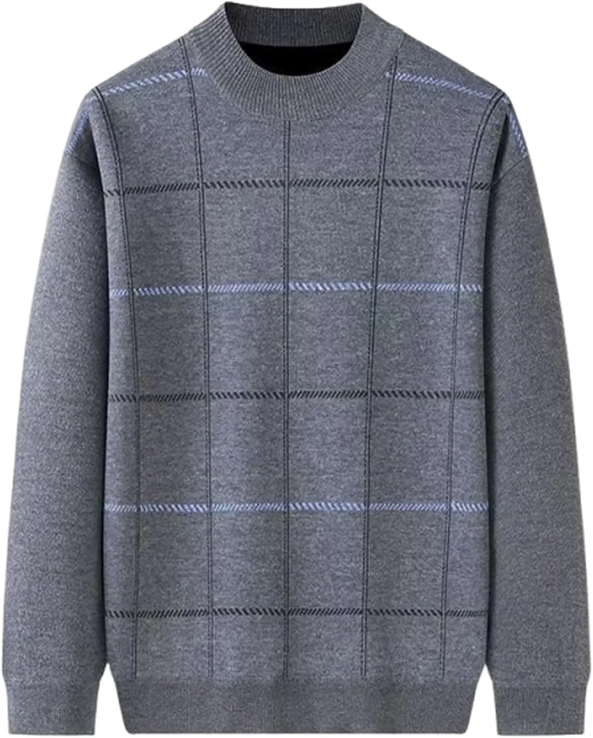 Мужской свитер-пуловер с длинными рукавами Slim Fit, утепленный флисом
Мужской свитер-пуловер с длинными рукавами Slim Fit, утепленный флисом