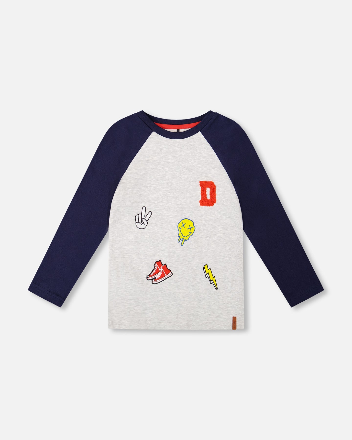 Органическая хлопковая футболка с регланными рукавами светло-серый меланж Deux par Deux
Органическая хлопковая футболка с регланными рукавами светло-серый меланж Deux par Deux