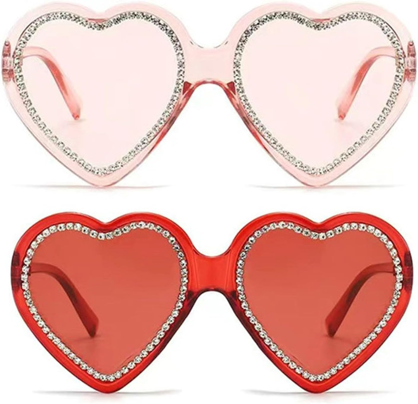 willochra Милые женские солнцезащитные очки в форме сердца Модные блестящие солнцезащитные очки с бриллиантами Круглые солнцезащитные очки с розовыми стразами, Pink+red
willochra Милые женские солнцезащитные очки в форме сердца Модные блестящие солнцезащитные очки с бриллиантами Круглые солнцезащитные очки с розовыми стразами, Pink+red
