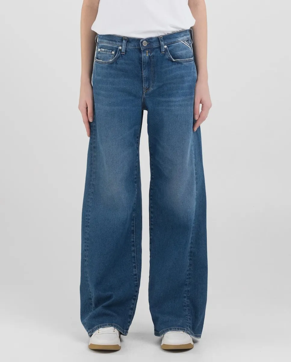 Женские джинсы бойфренда со шлевками и боковыми карманами Replay, синий
Женские джинсы бойфренда со шлевками и боковыми карманами Replay, синий