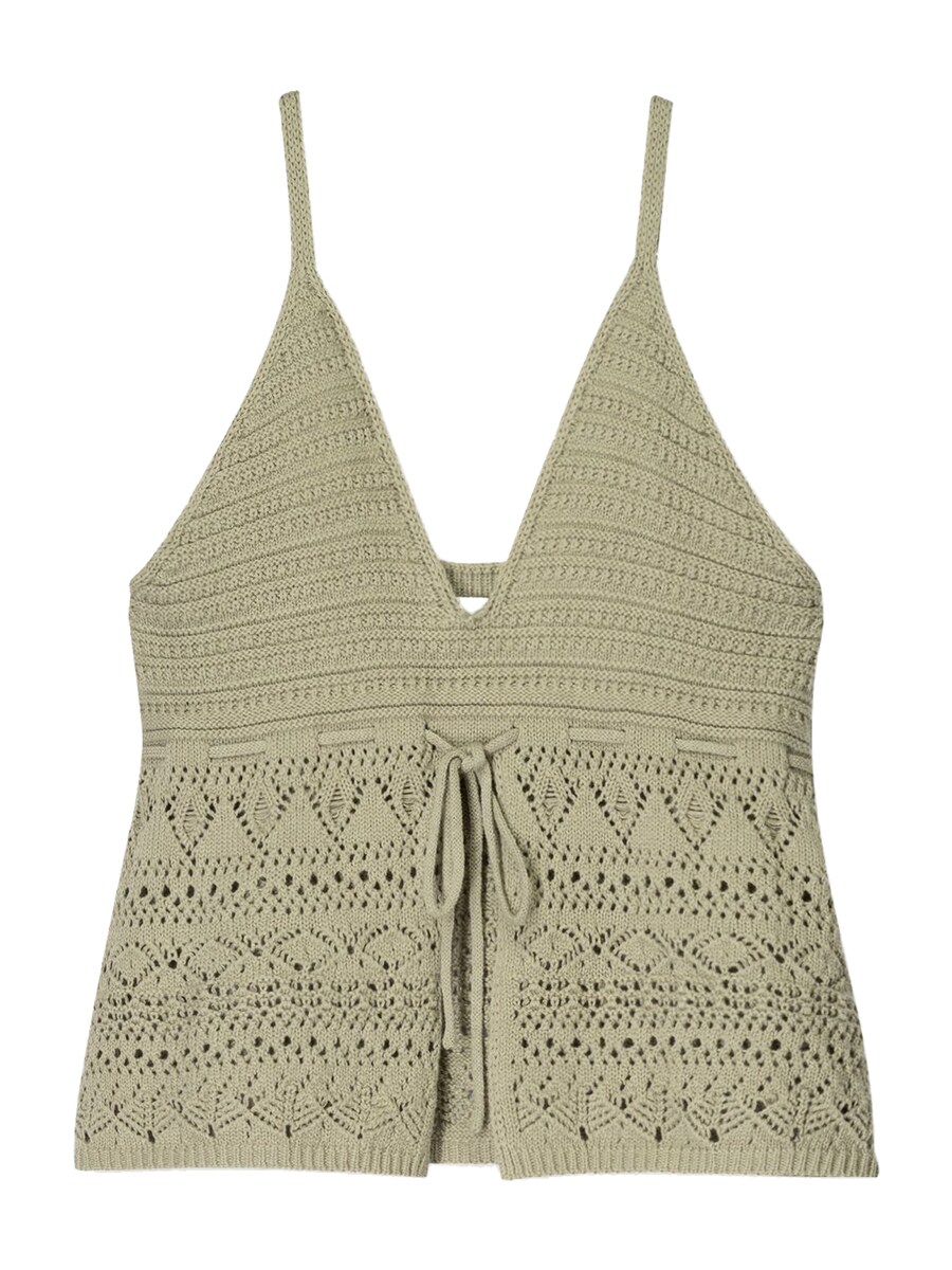 Вязаный топ Bershka, темно-бежевый
Вязаный топ Bershka, темно-бежевый