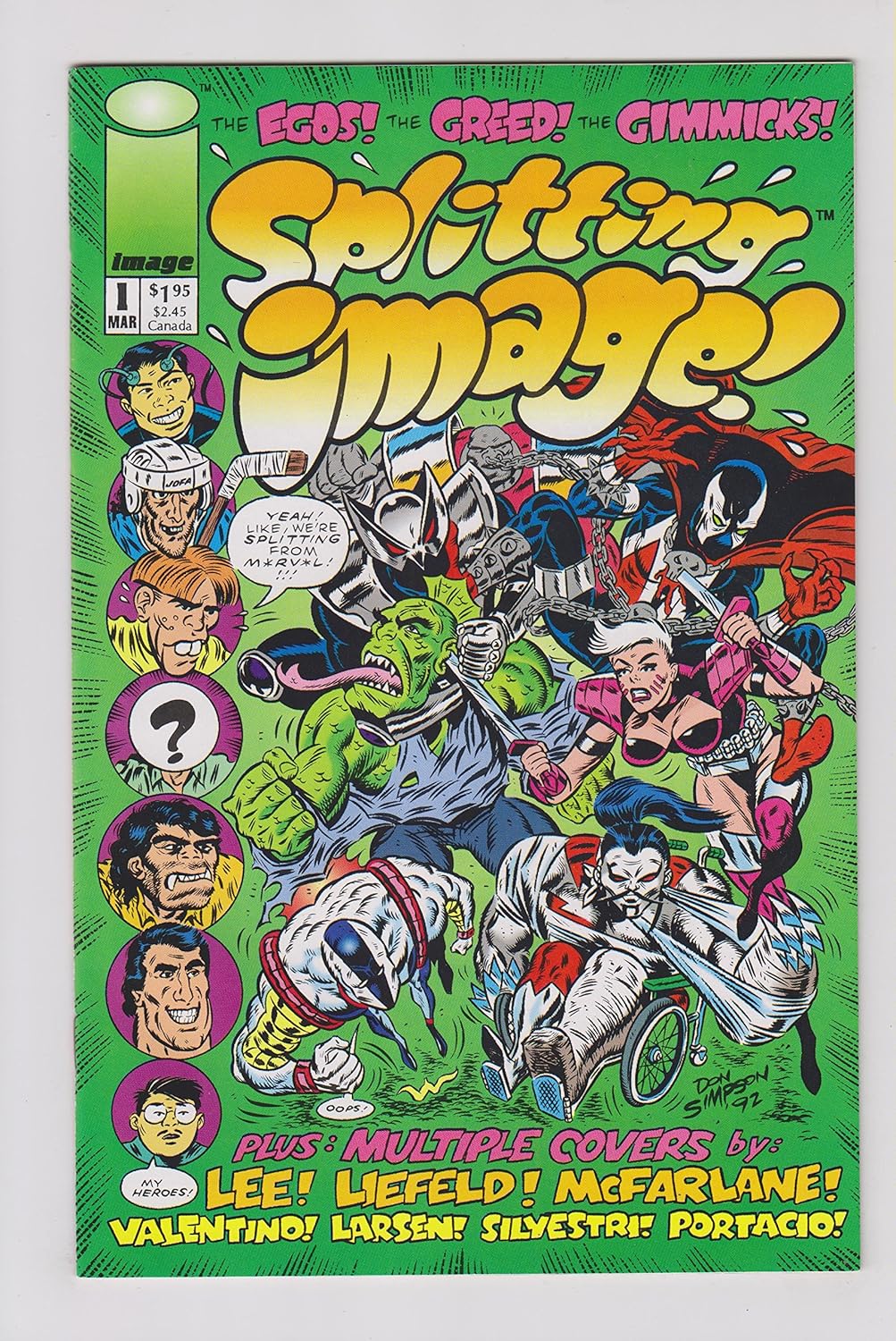 Splitting Image #1, March 1993 (Image Comics)
Splitting Image #1, March 1993 (Image Comics)