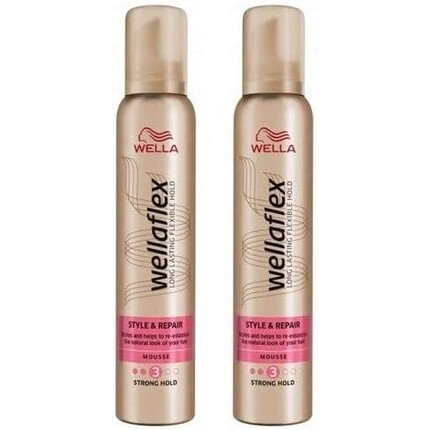 Wella Wellaflex STYLE & REPAIR Мусс сильной фиксации 200мл 
Wella Wellaflex STYLE & REPAIR Мусс сильной фиксации 200мл