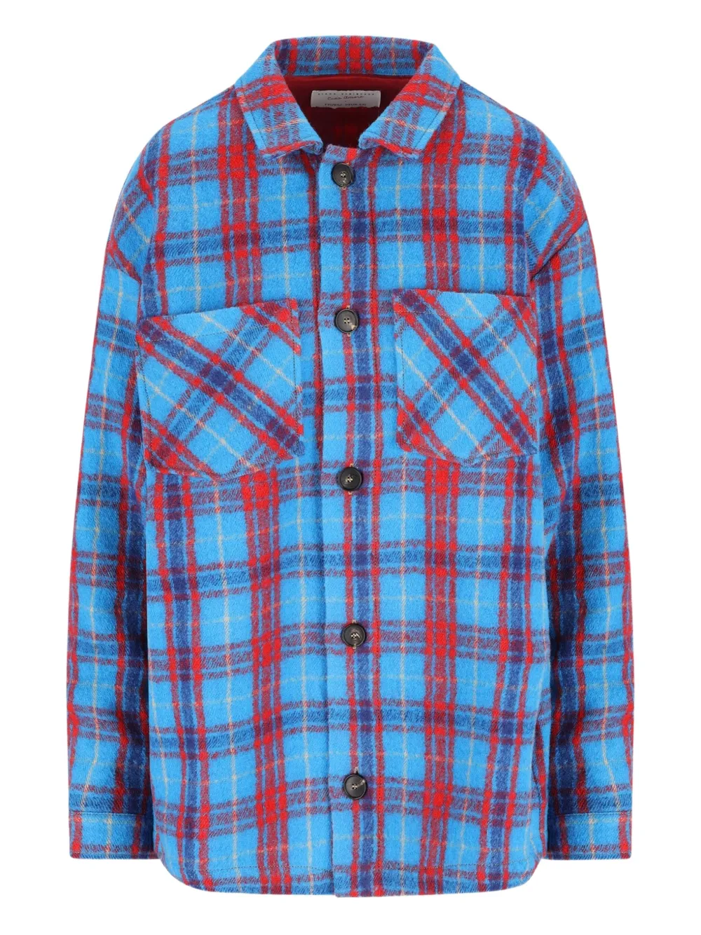 Рубашка с вышивкой и клетчатым узором Giada Benincasa, синий
Рубашка с вышивкой и клетчатым узором Giada Benincasa, синий