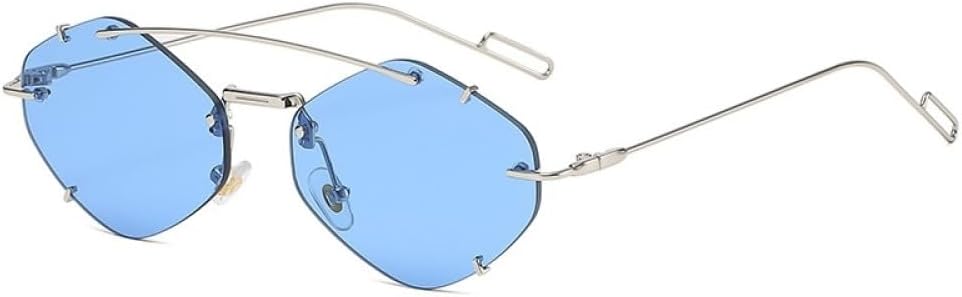 Солнцезащитные очки без оправы с многоугольной формой для женщин, очки с переносицей в стиле ретро, солнцезащитные очки с защитой от УФ-излучения UV400 LANGSER, Blue
Солнцезащитные очки без оправы с многоугольной формой для женщин, очки с переносицей в стиле ретро, солнцезащитные очки с защитой от УФ-излучения UV400 LANGSER, Blue