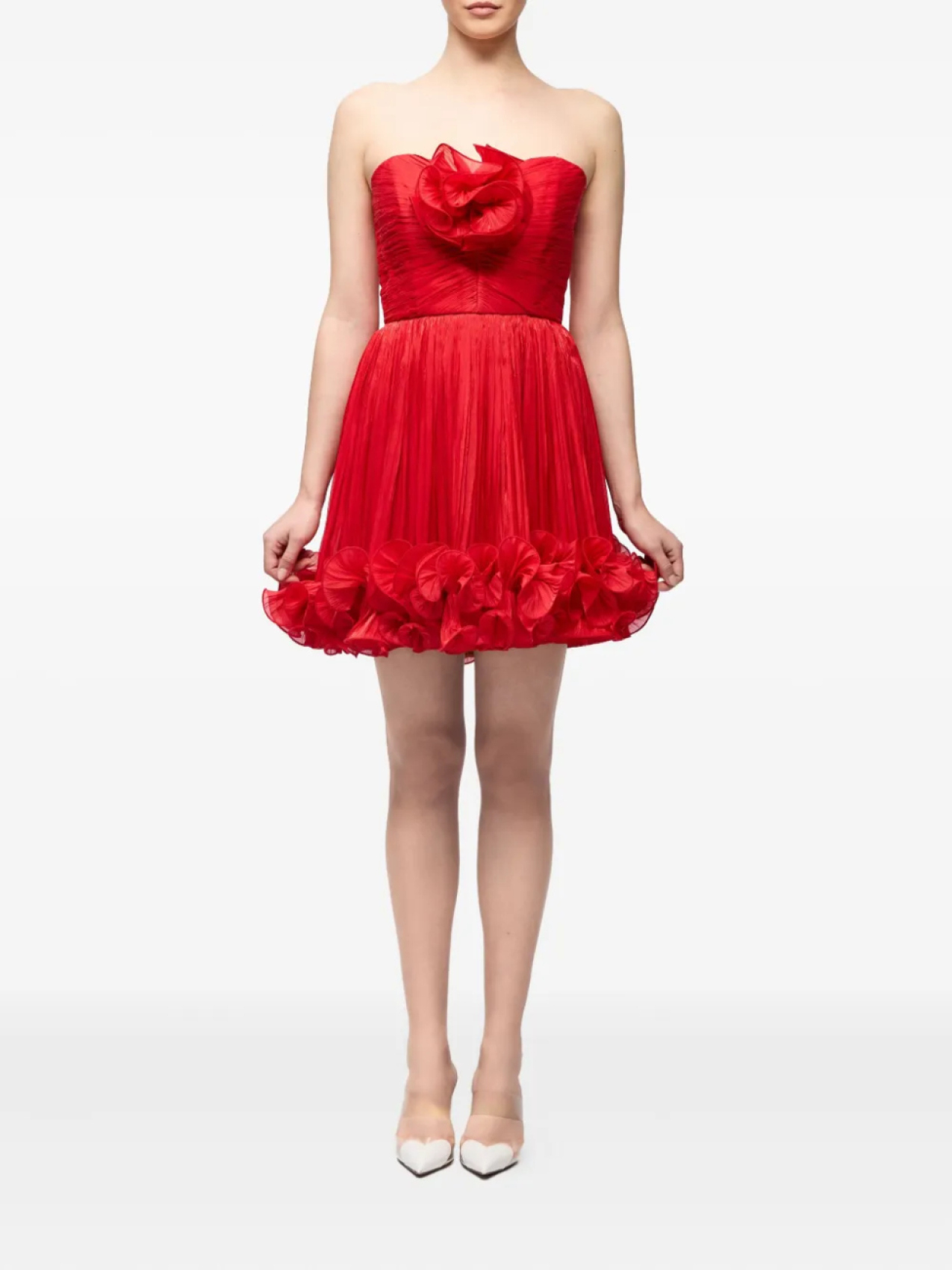 Платье без бретелек с цветочным узором Ana Radu, красный
Платье без бретелек с цветочным узором Ana Radu, красный