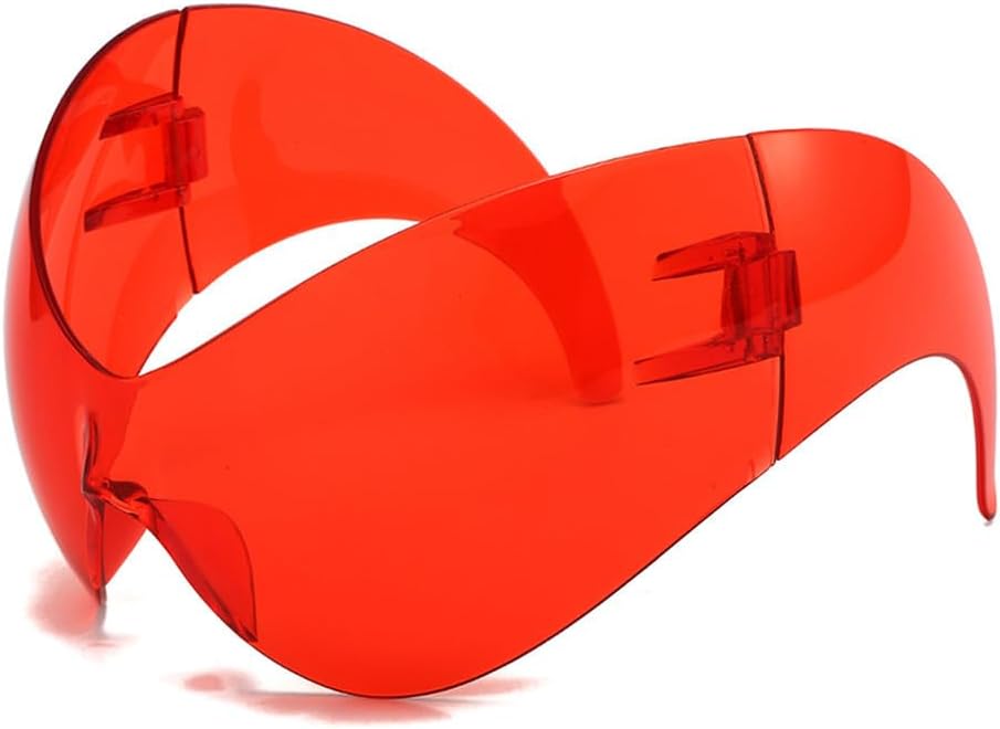 Большие спортивные солнцезащитные очки в стиле панк для женщин и мужчин, в стиле стимпанк, цельные солнцезащитные очки без оправы, «кошачий глаз», защита от ультрафиолета UV400 WNCKSQ, C8 Red
Большие спортивные солнцезащитные очки в стиле панк для женщин и мужчин, в стиле стимпанк, цельные солнцезащитные очки без оправы, «кошачий глаз», защита от ультрафиолета UV400 WNCKSQ, C8 Red