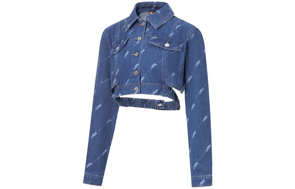 LiNing Джинсовая куртка женская синяя, Blue 
LiNing Джинсовая куртка женская синяя, Blue