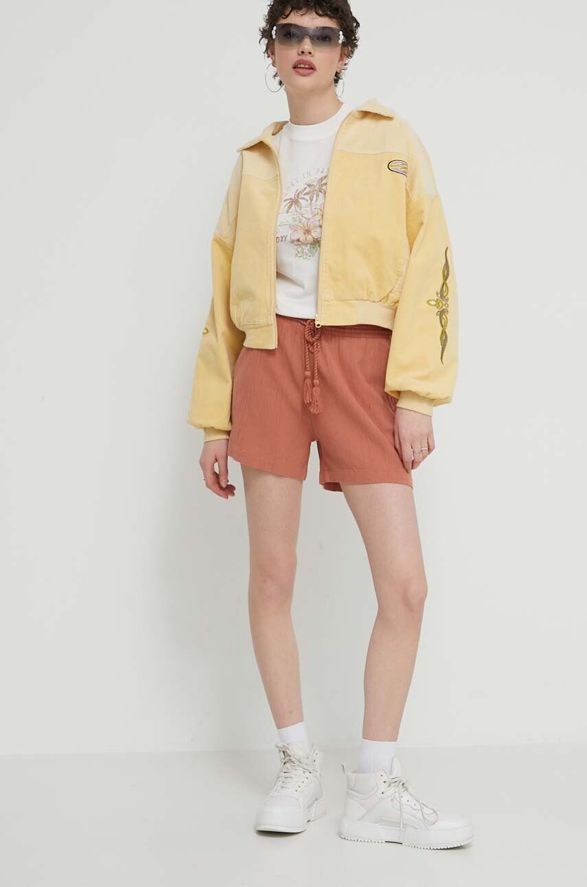 Хлопковые шорты Roxy, коричневый
Хлопковые шорты Roxy, коричневый