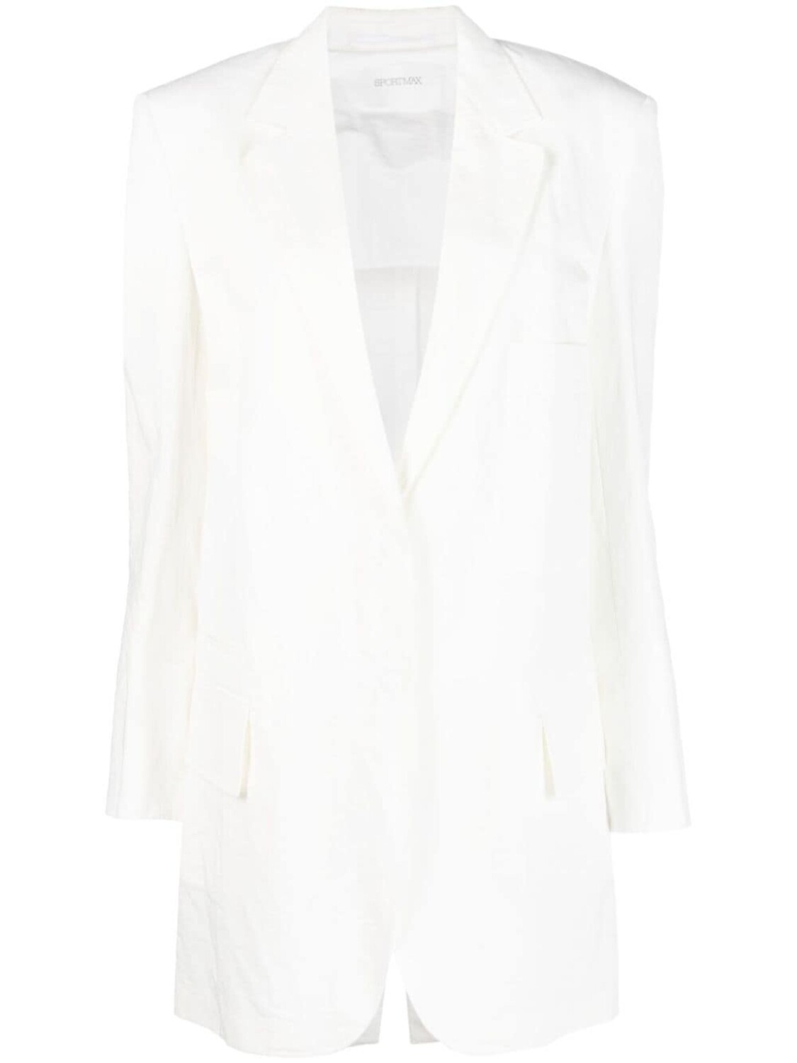 Sportmax однобортный блейзер оверсайз, белый
Sportmax однобортный блейзер оверсайз, белый