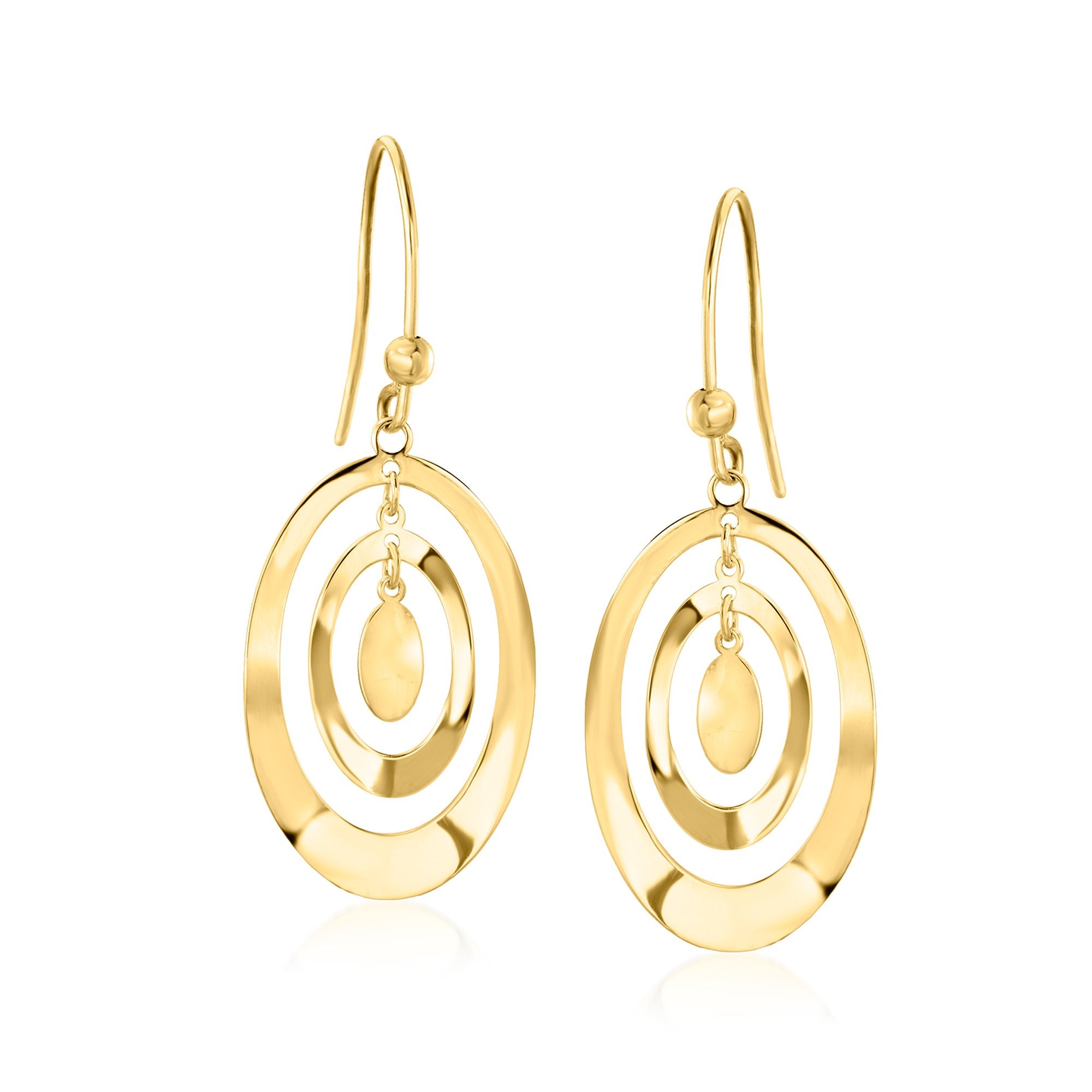 Серьги-капли Ross-Simons Italian из 10-каратного желтого золота с закругленными углами и концентрическими овальными подвесками Ross-Simons, 1.38 In
Серьги-капли Ross-Simons Italian из 10-каратного желтого золота с закругленными углами и концентрическими овальными подвесками Ross-Simons, 1.38 In