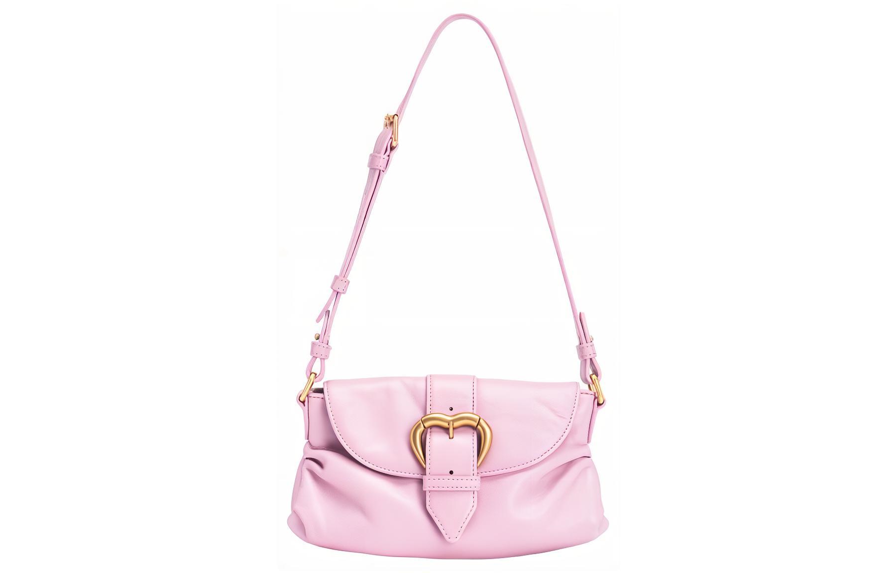 PINKO Кожаная сумка через плечо женская розовая
PINKO Кожаная сумка через плечо женская розовая