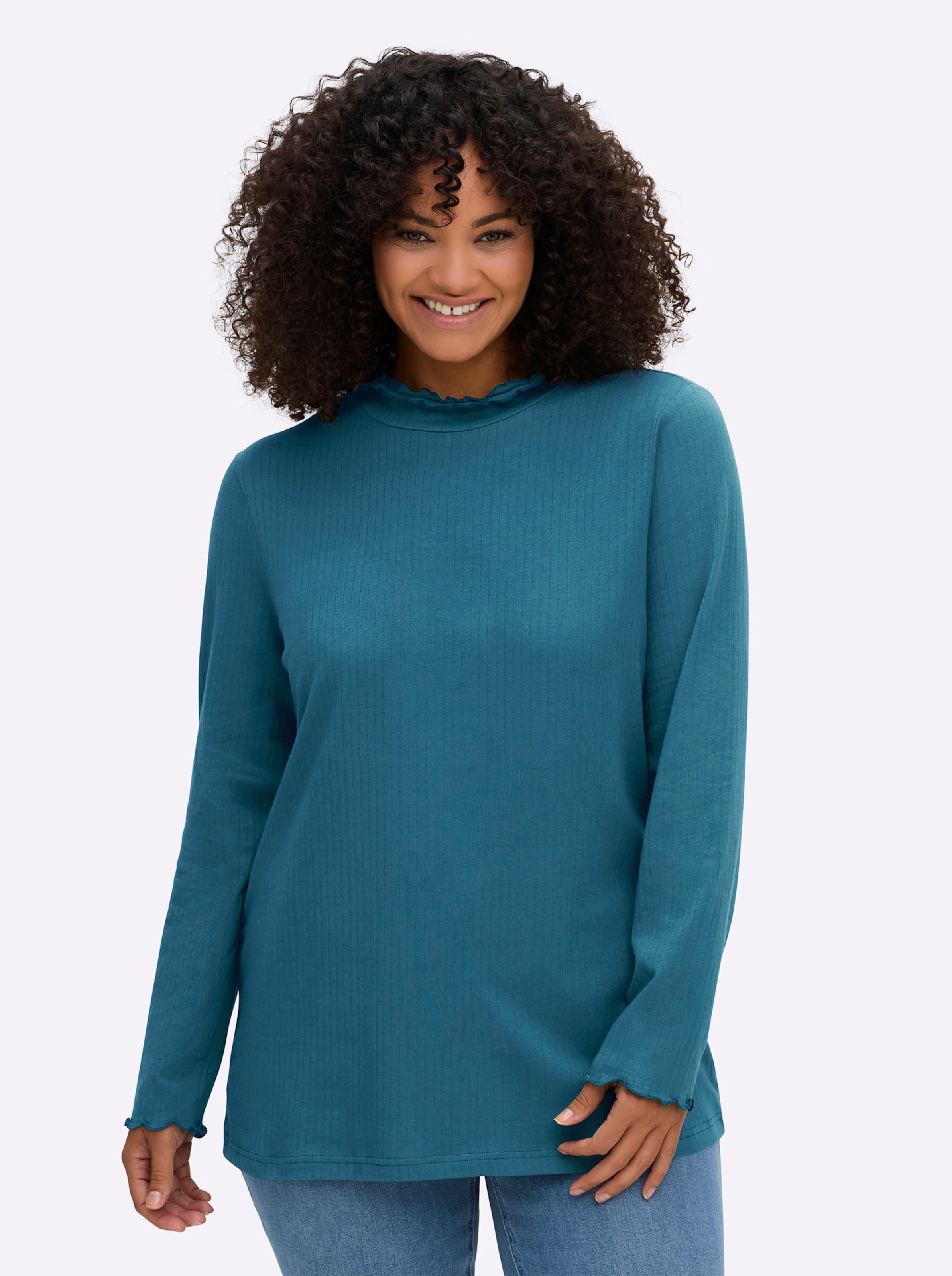 SHEEGO Лонгслив в голубом цвете Cyan Blue
SHEEGO Лонгслив в голубом цвете Cyan Blue