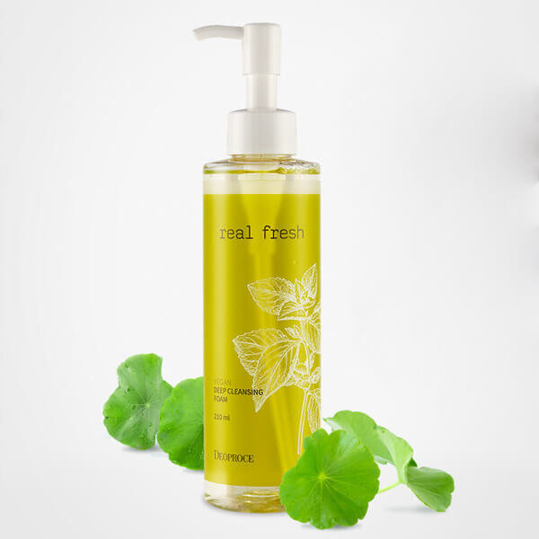 Deoproce, Веганская очищающая пенка для лица Real Fresh, 210мл
Deoproce, Веганская очищающая пенка для лица Real Fresh, 210мл