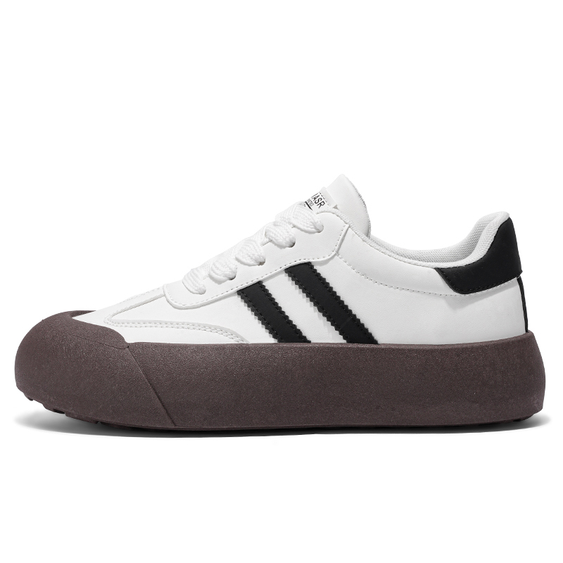 BOLE Мужские повседневные низкие кеды с амортизацией, противоскользящей и износостойкой подошвой бело-коричнево-черные, цвет White Brown Black
BOLE Мужские повседневные низкие кеды с амортизацией, противоскользящей и износостойкой подошвой бело-коричнево-черные, цвет White Brown Black