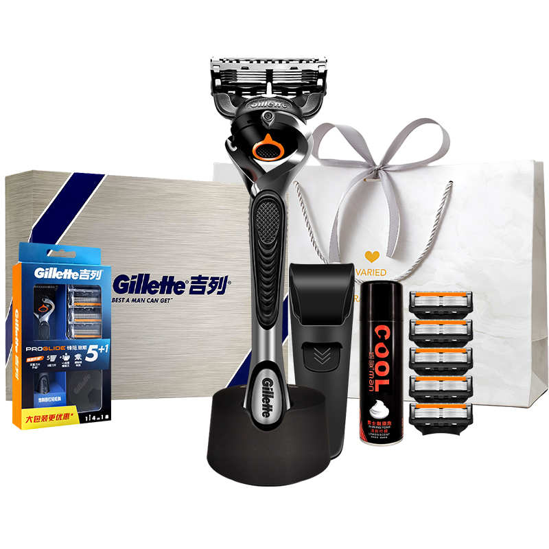 Фенгин Жисун механическая бритва для мужчин скоростное лезвие 5 лезвий головка для брития подарочный набор мужская Gillette
Фенгин Жисун механическая бритва для мужчин скоростное лезвие 5 лезвий головка для брития подарочный набор мужская Gillette