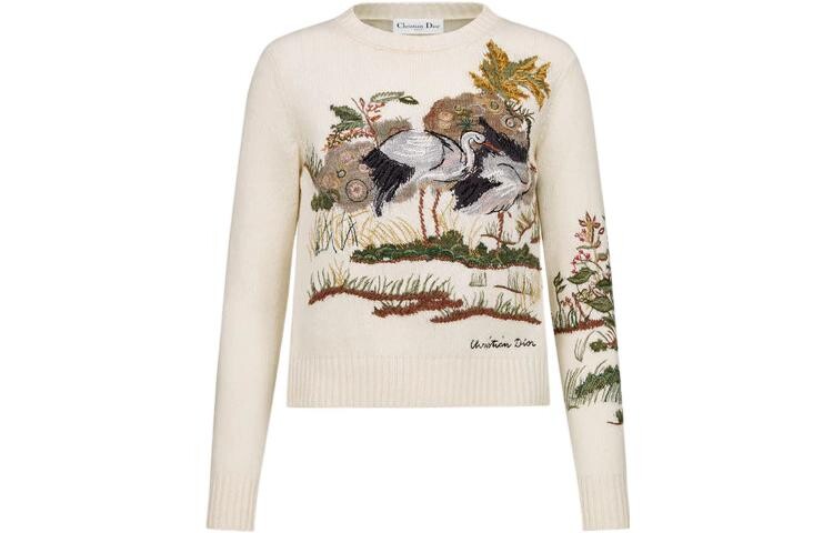 Свитер женский кашемировый Dior с принтом, белый
Свитер женский кашемировый Dior с принтом, белый