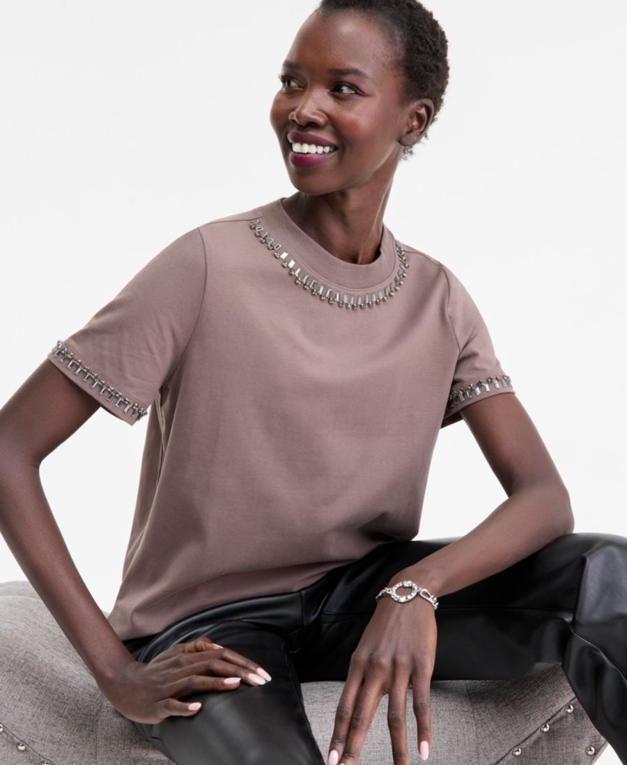 Женская футболка с декором INC International Concepts, Brown Cattail, Коричневый, Женская футболка с декором INC International Concepts, Brown Cattail
Женская футболка с декором INC International Concepts, Brown Cattail, Коричневый, Женская футболка с декором INC International Concepts, Brown Cattail