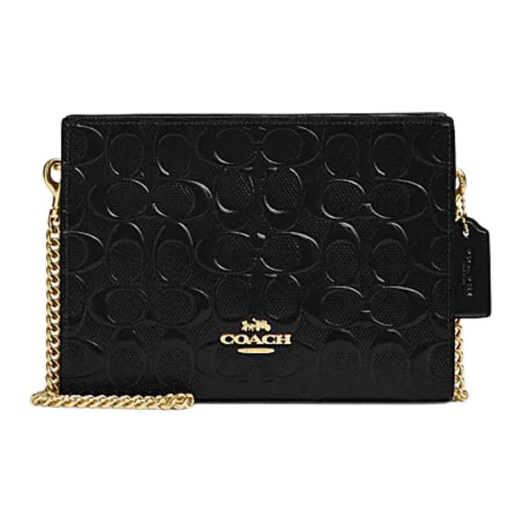 COACH Кожаная сумка через плечо женская черная малая
COACH Кожаная сумка через плечо женская черная малая