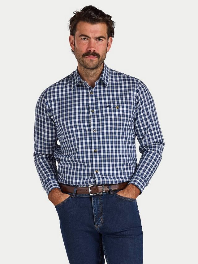 Хлопковая рубашка Regular Fit Mod Check из мягкой ткани Raging Bull, Navy
Хлопковая рубашка Regular Fit Mod Check из мягкой ткани Raging Bull, Navy