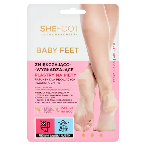 Разглаживающие и смягчающие пластыри для пяток, 1 пара Shefoot Baby feet
Разглаживающие и смягчающие пластыри для пяток, 1 пара Shefoot Baby feet