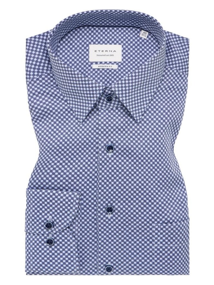 Рубашка Eterna, синий 
Рубашка Eterna, синий
