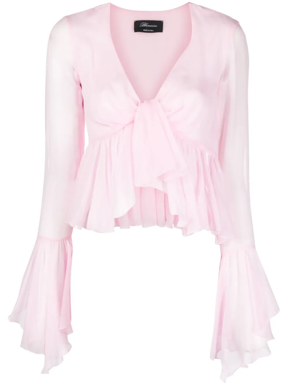 Шелковая блузка с оборками Blumarine, розовый
Шелковая блузка с оборками Blumarine, розовый