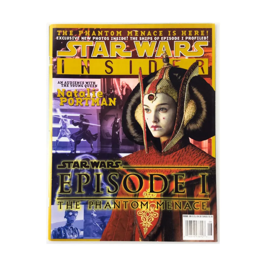 Журнал #44 "The Phantom Menace Is Here, Natalie Portman, New Photos", Star Wars Insider #023 - #50 (WOTC)
Журнал #44 "The Phantom Menace Is Here, Natalie Portman, New Photos", Star Wars Insider #023 - #50 (WOTC)
