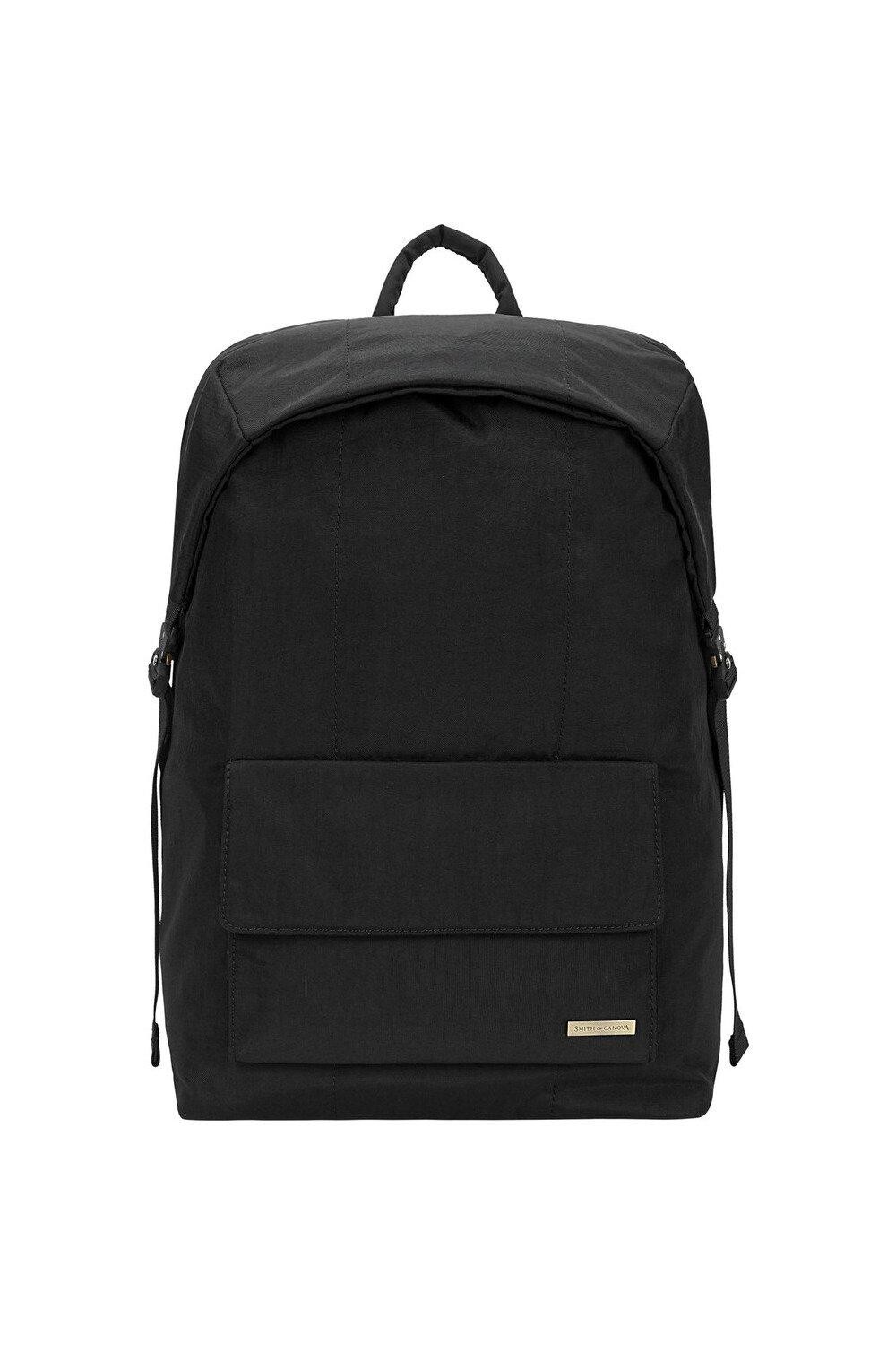 Нейлоновый рюкзак с клапаном Smith and Canova, черный
Нейлоновый рюкзак с клапаном Smith and Canova, черный