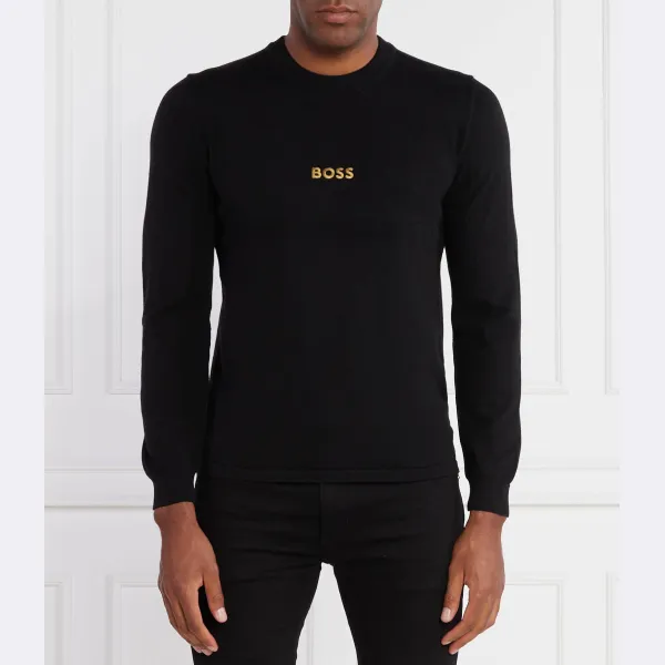 Свитер обычного кроя Roldan с добавлением шерсти Boss, черный
Свитер обычного кроя Roldan с добавлением шерсти Boss, черный