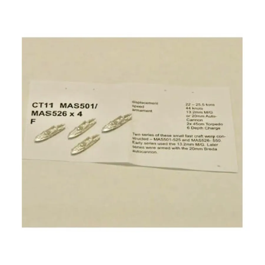 Мас 501, Figurehead Ships - WWII Coastal Forces - Italian (1:1250) (Noble Miniatures)
Мас 501, Figurehead Ships - WWII Coastal Forces - Italian (1:1250) (Noble Miniatures)