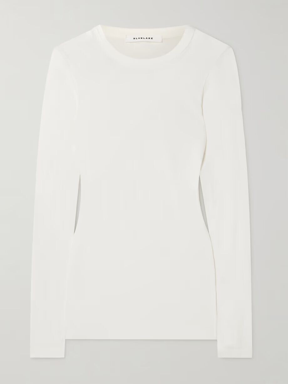 Футболка из хлопкового джерси Slvrlake, белый
Футболка из хлопкового джерси Slvrlake, белый
