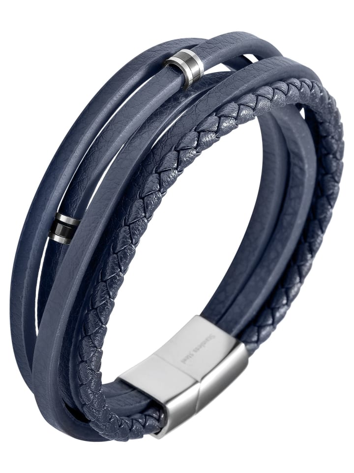 Adeliás Кожаный браслет унисекс, 21 см, синий
Adeliás Кожаный браслет унисекс, 21 см, синий