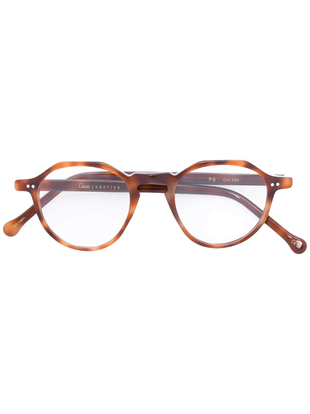 Очки с круглой оправой Lesca, коричневый
Очки с круглой оправой Lesca, коричневый