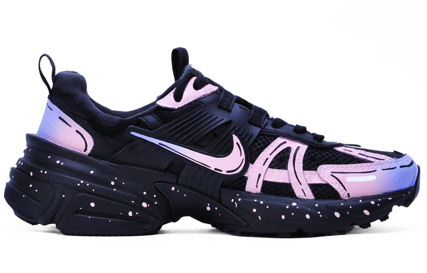 Кроссовки для бега V2K Run женские с низким верхом, черные/розовые Nike
Кроссовки для бега V2K Run женские с низким верхом, черные/розовые Nike