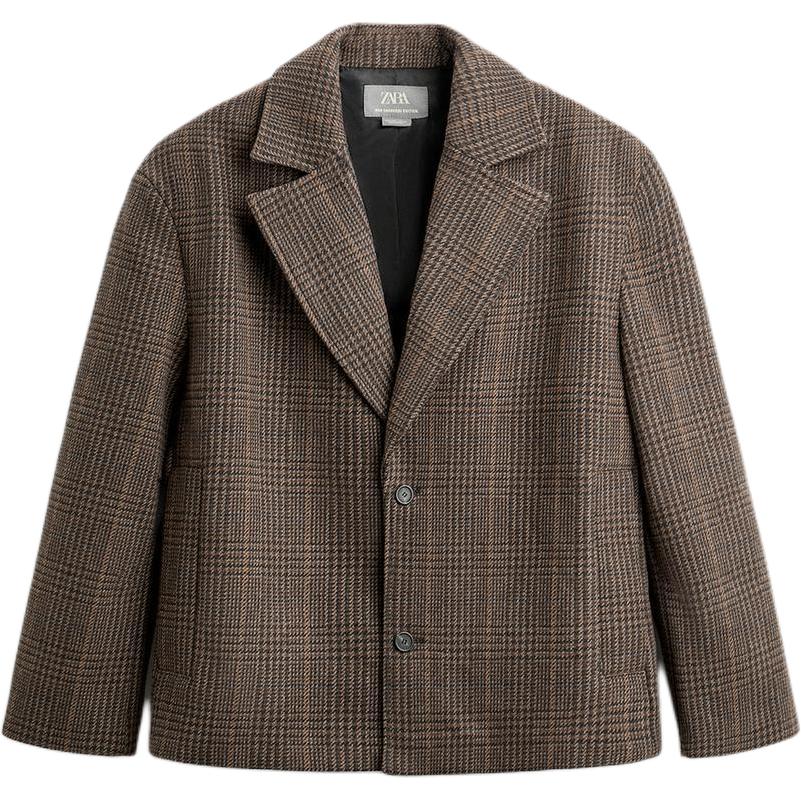 Коричневый мужской деловой костюм ZARA
Коричневый мужской деловой костюм ZARA