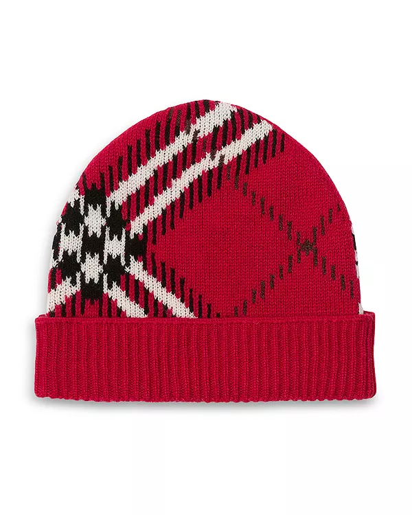 Эксклюзивная шапка-бини из кашемировой смеси в клетку. Burberry, красный
Эксклюзивная шапка-бини из кашемировой смеси в клетку. Burberry, красный