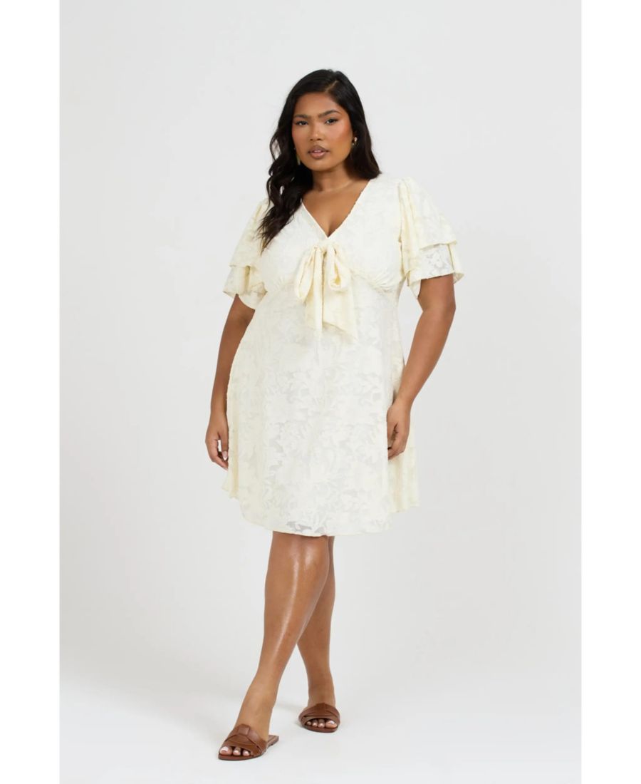 Женское платье-скейтер с цветочным принтом FASHION-SZN CURVE, Beige
Женское платье-скейтер с цветочным принтом FASHION-SZN CURVE, Beige