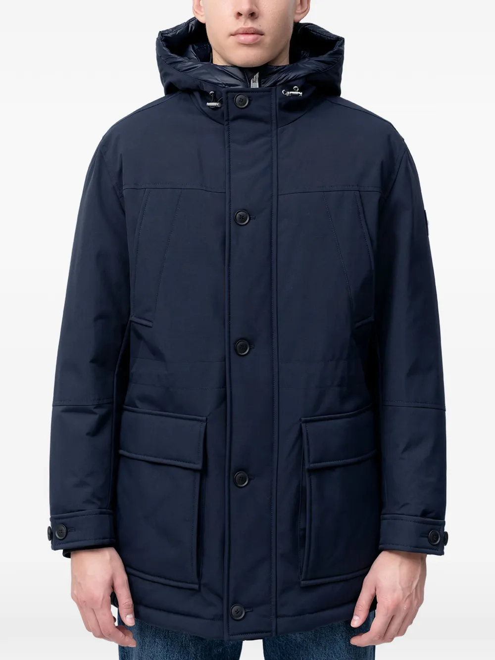 Куртка с капюшоном на пуговицах BOSS, синий
Куртка с капюшоном на пуговицах BOSS, синий