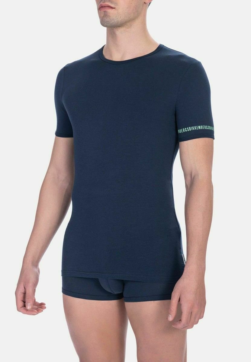 Футболка с принтом FASHION CREW NECK BIP Bikkembergs, темно-синий 
Футболка с принтом FASHION CREW NECK BIP Bikkembergs, темно-синий