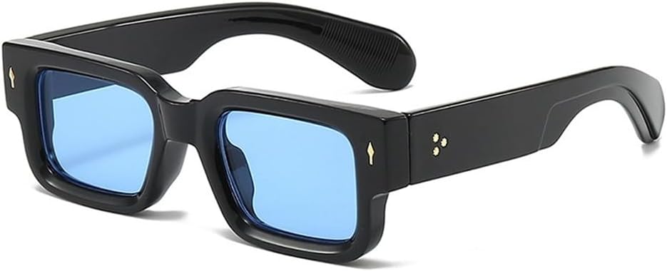 Солнцезащитные очки UV400 с защитой от УФ-излучения — маленькая оправа с заклепками, яркие цвета, для женщин и мужчин, для бега и занятий спортом на открытом воздухе UYPTK, Black Blue
Солнцезащитные очки UV400 с защитой от УФ-излучения — маленькая оправа с заклепками, яркие цвета, для женщин и мужчин, для бега и занятий спортом на открытом воздухе UYPTK, Black Blue