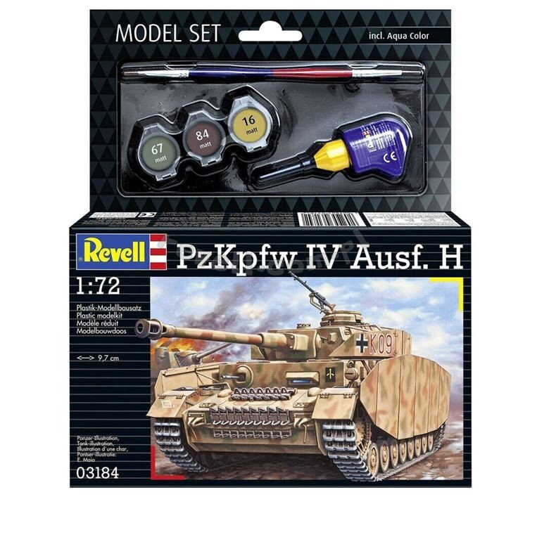 Пластиковая модель PZKPFW. IV Аусф H 1/72 Revell
Пластиковая модель PZKPFW. IV Аусф H 1/72 Revell