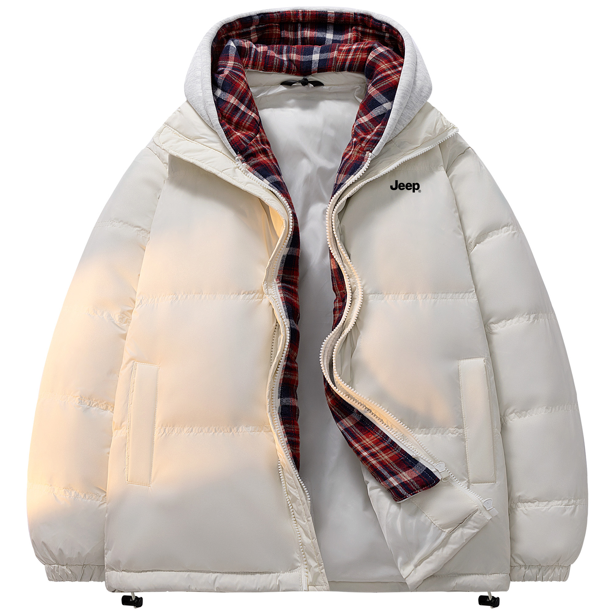 Пуховик Unisex Hooded Thickened Jeep, айвори белый
Пуховик Unisex Hooded Thickened Jeep, айвори белый