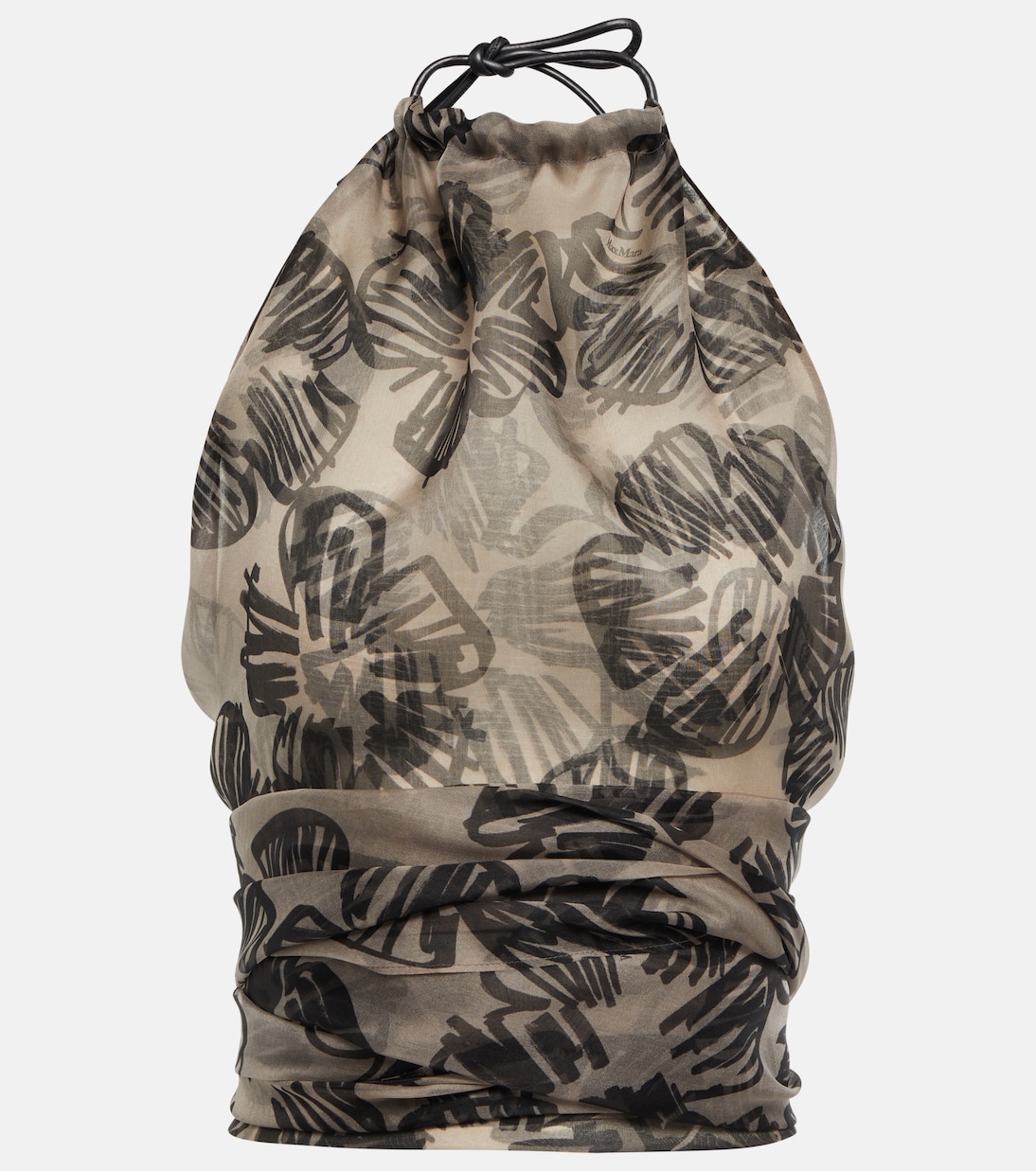 Шелковый укороченный топ Shaila Max Mara, Sabbia Nero
Шелковый укороченный топ Shaila Max Mara, Sabbia Nero