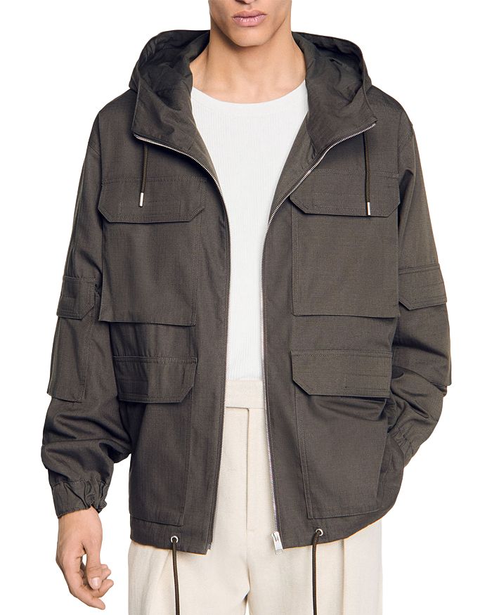 Парка Sandro с капюшоном, зеленый
Парка Sandro с капюшоном, зеленый