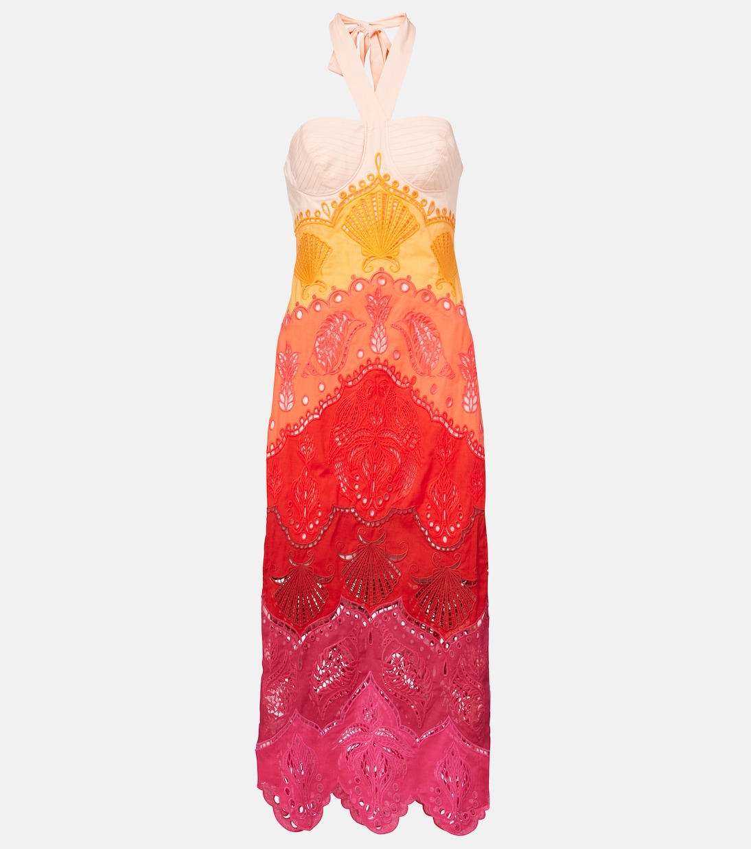 Печатное хлопковое и льняное миди-платье Farm Rio, оранжевый
Печатное хлопковое и льняное миди-платье Farm Rio, оранжевый